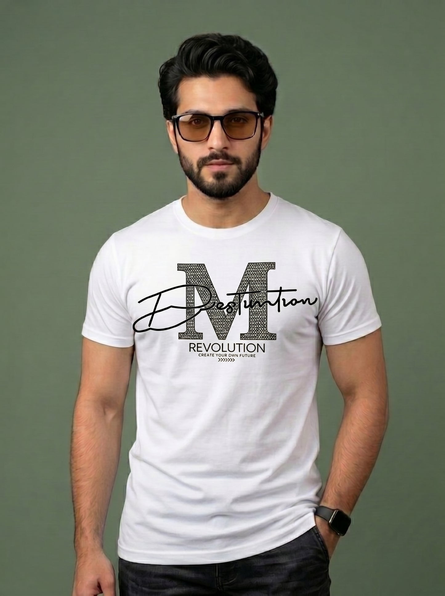 'M' Revolution Graphic T-Shirt | Modern Premium Tee