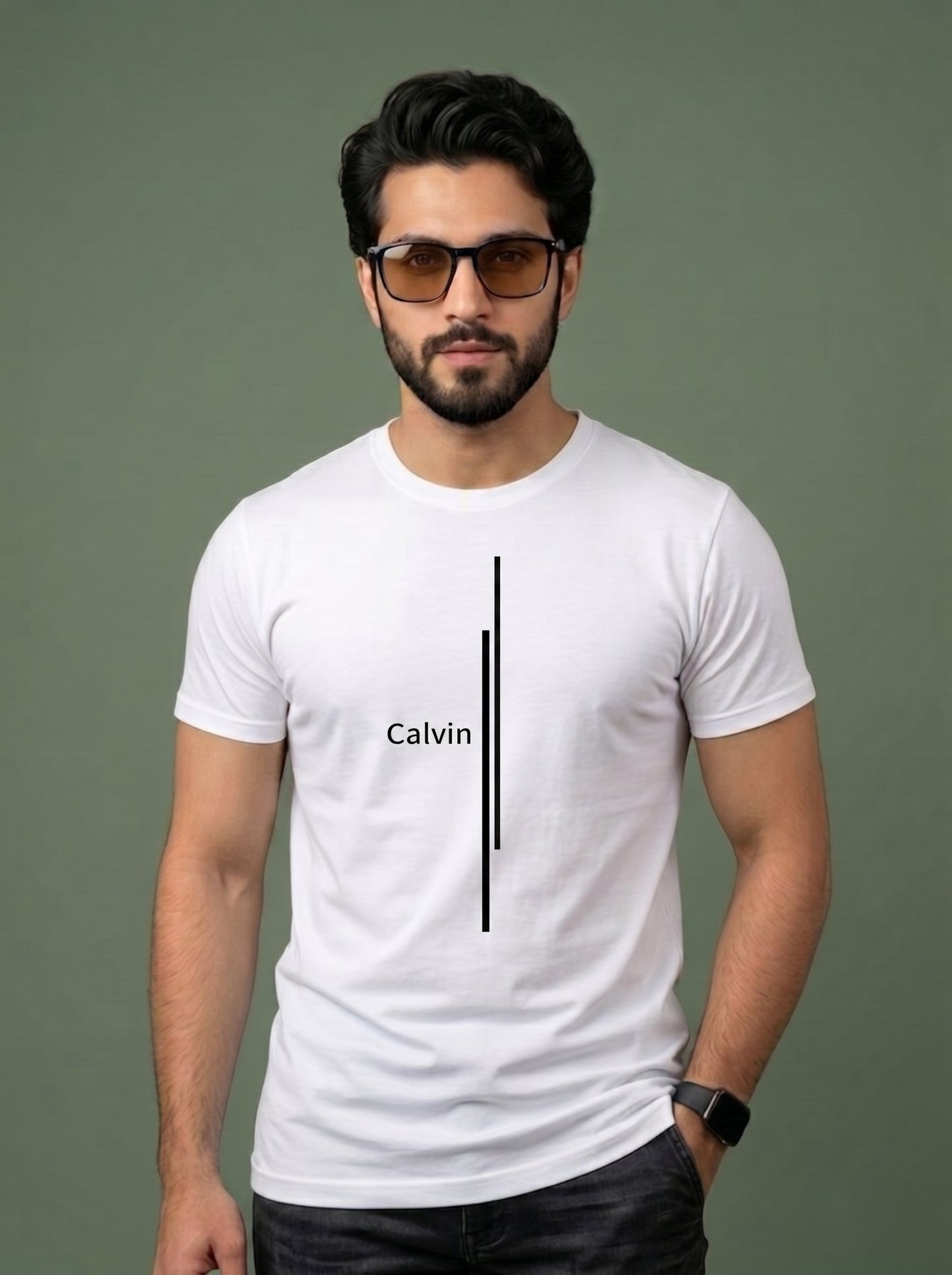 Minimalist Line Graphic T-Shirt | Premium Cotton Tee