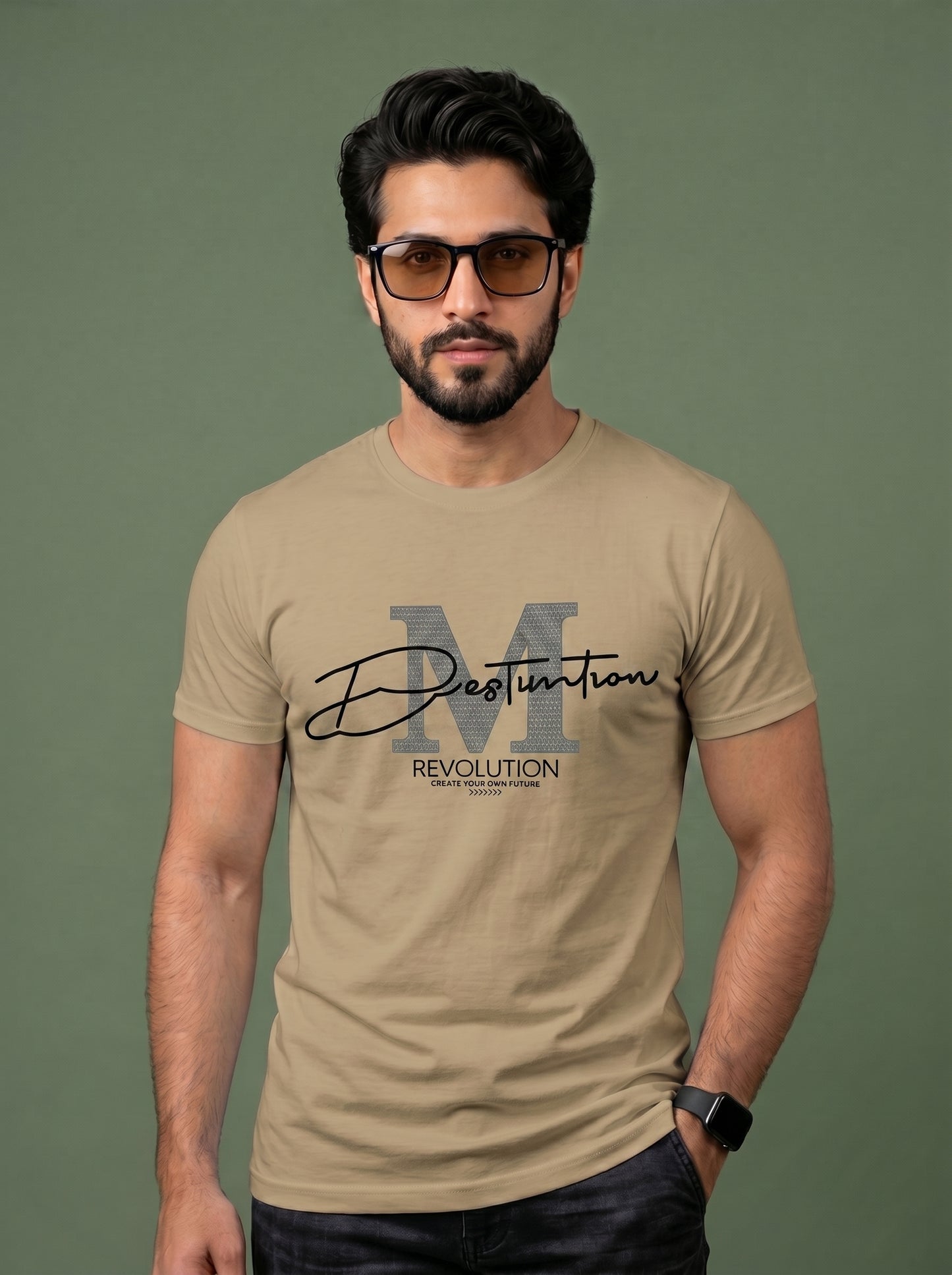 'M' Revolution Graphic T-Shirt | Modern Premium Tee