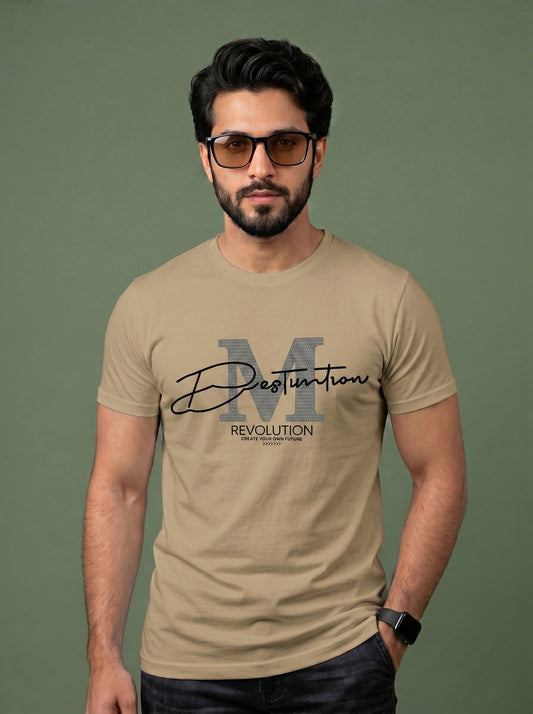 'M' Revolution Graphic T-Shirt | Modern Premium Tee