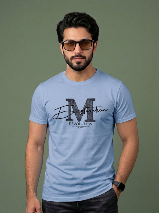 'M' Revolution Graphic T-Shirt | Modern Premium Tee