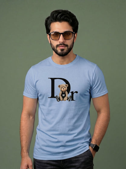 Teddy Graphic Print T-Shirt | Premium Cotton Casual Tee