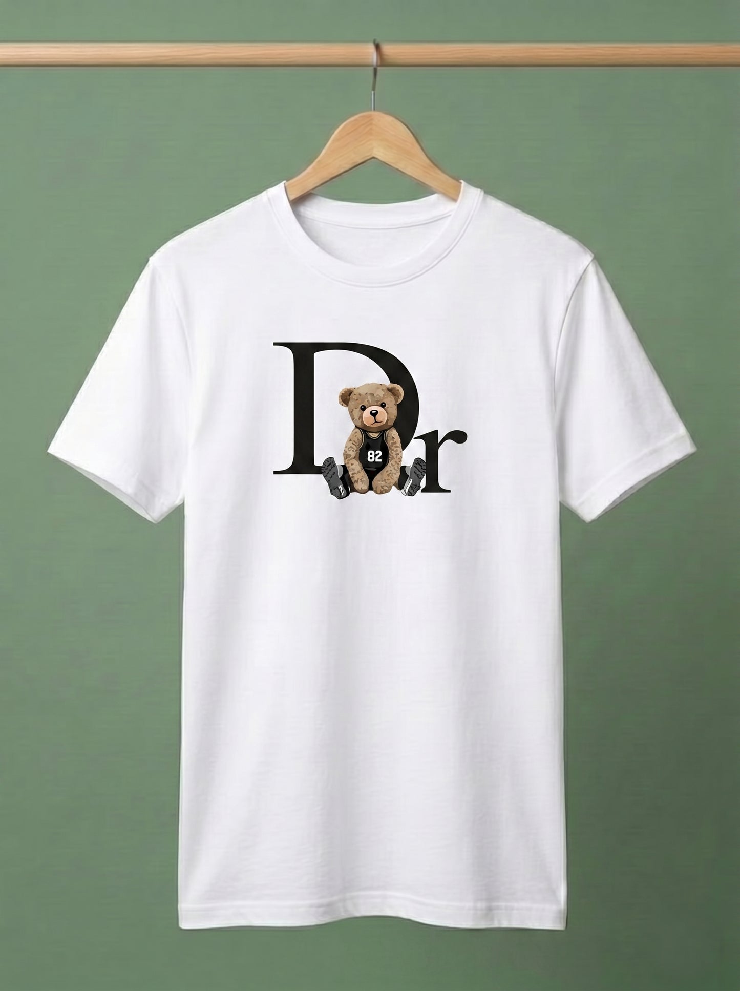 Teddy Graphic Print T-Shirt | Premium Cotton Casual Tee