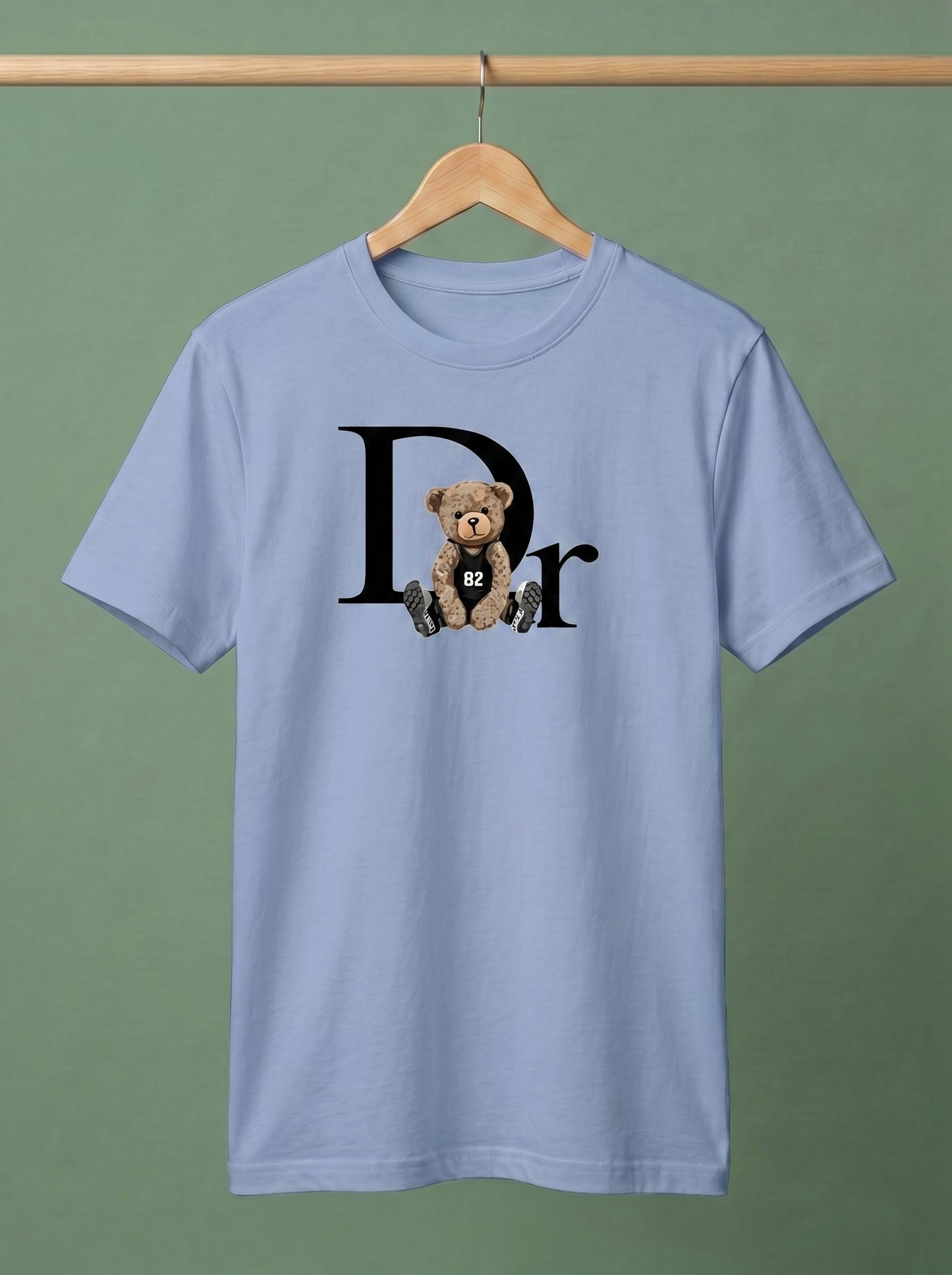 Teddy Graphic Print T-Shirt | Premium Cotton Casual Tee