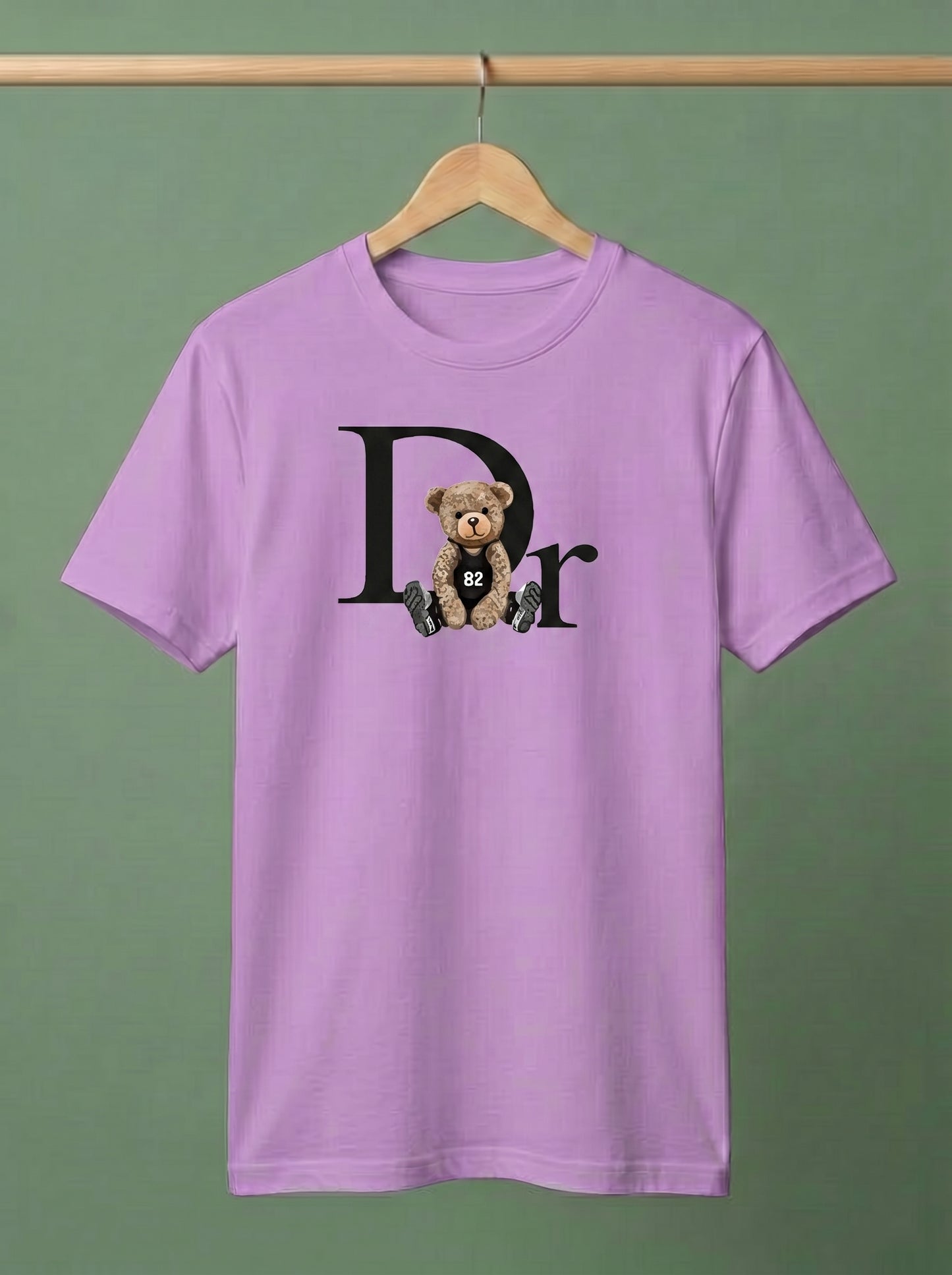 Teddy Graphic Print T-Shirt | Premium Cotton Casual Tee