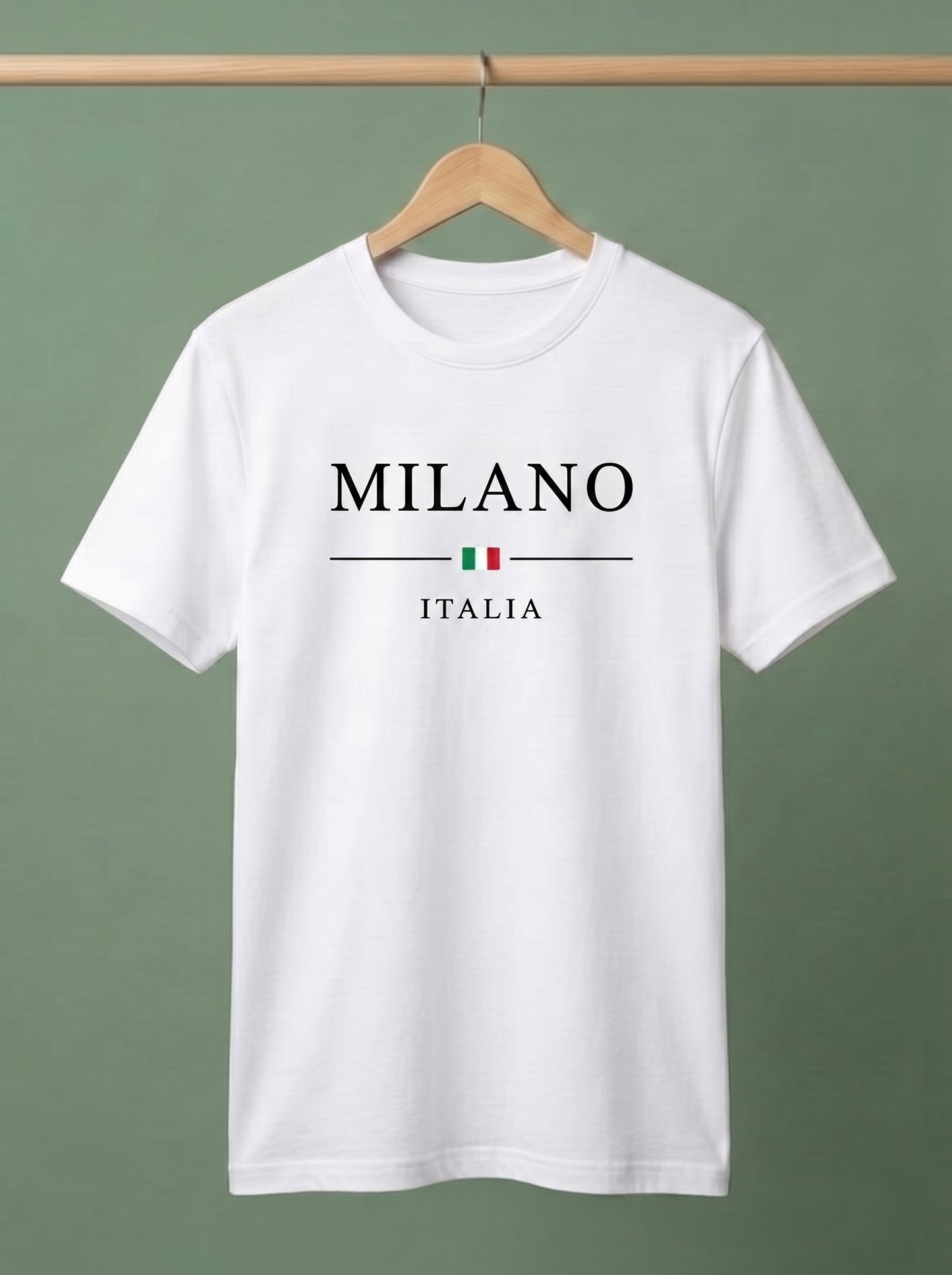 Evenway Men's Milano Italia Printed Oversized T-Shirt | Premium Cotton Casual Graphic Tee