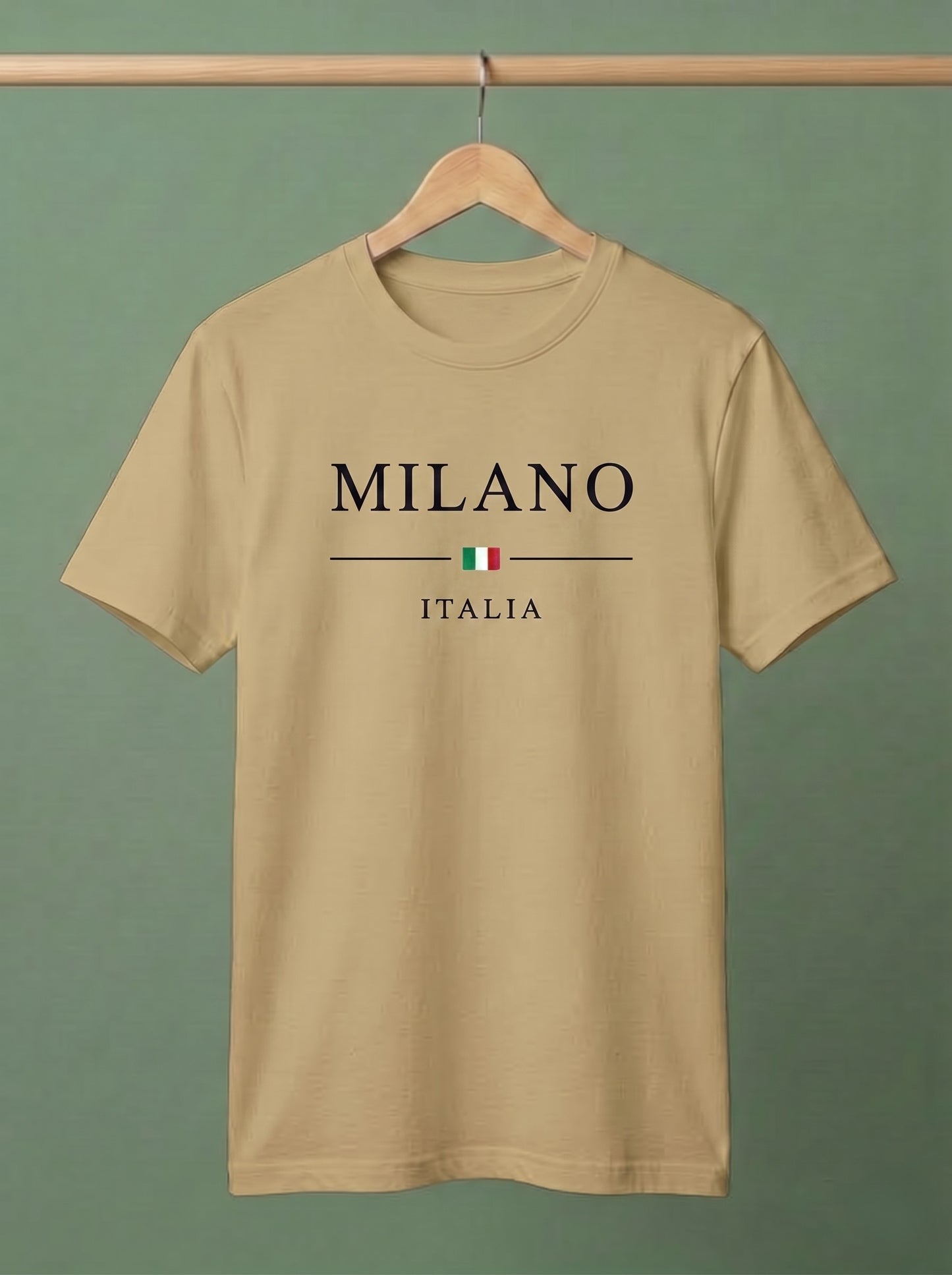Evenway Men's Milano Italia Printed Oversized T-Shirt | Premium Cotton Casual Graphic Tee