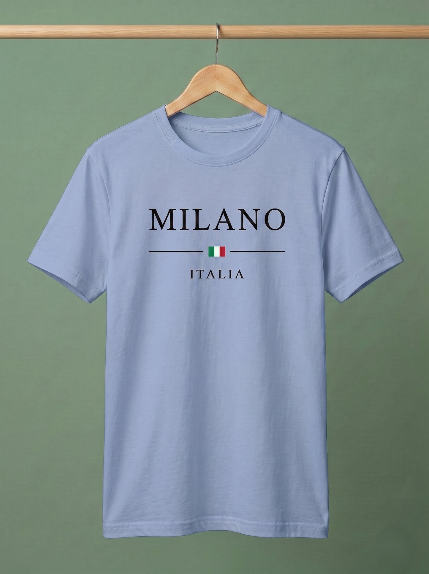Evenway Men's Milano Italia Printed Oversized T-Shirt | Premium Cotton Casual Graphic Tee