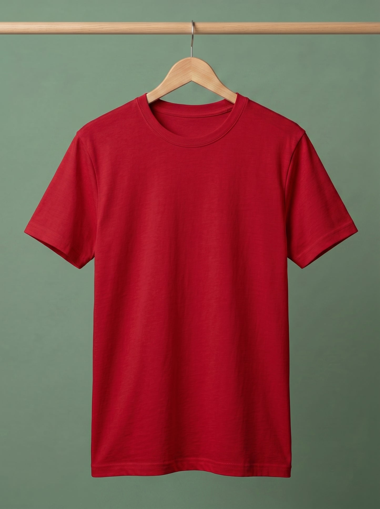 Evenway Men's Regular Fit Plain T-Shirt | 100% Cotton Crew Neck Tee