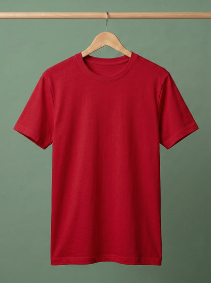 Evenway Men's Regular Fit Plain T-Shirt | 100% Cotton Crew Neck Tee