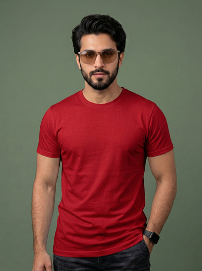 Evenway Men's Regular Fit Plain T-Shirt | 100% Cotton Crew Neck Tee