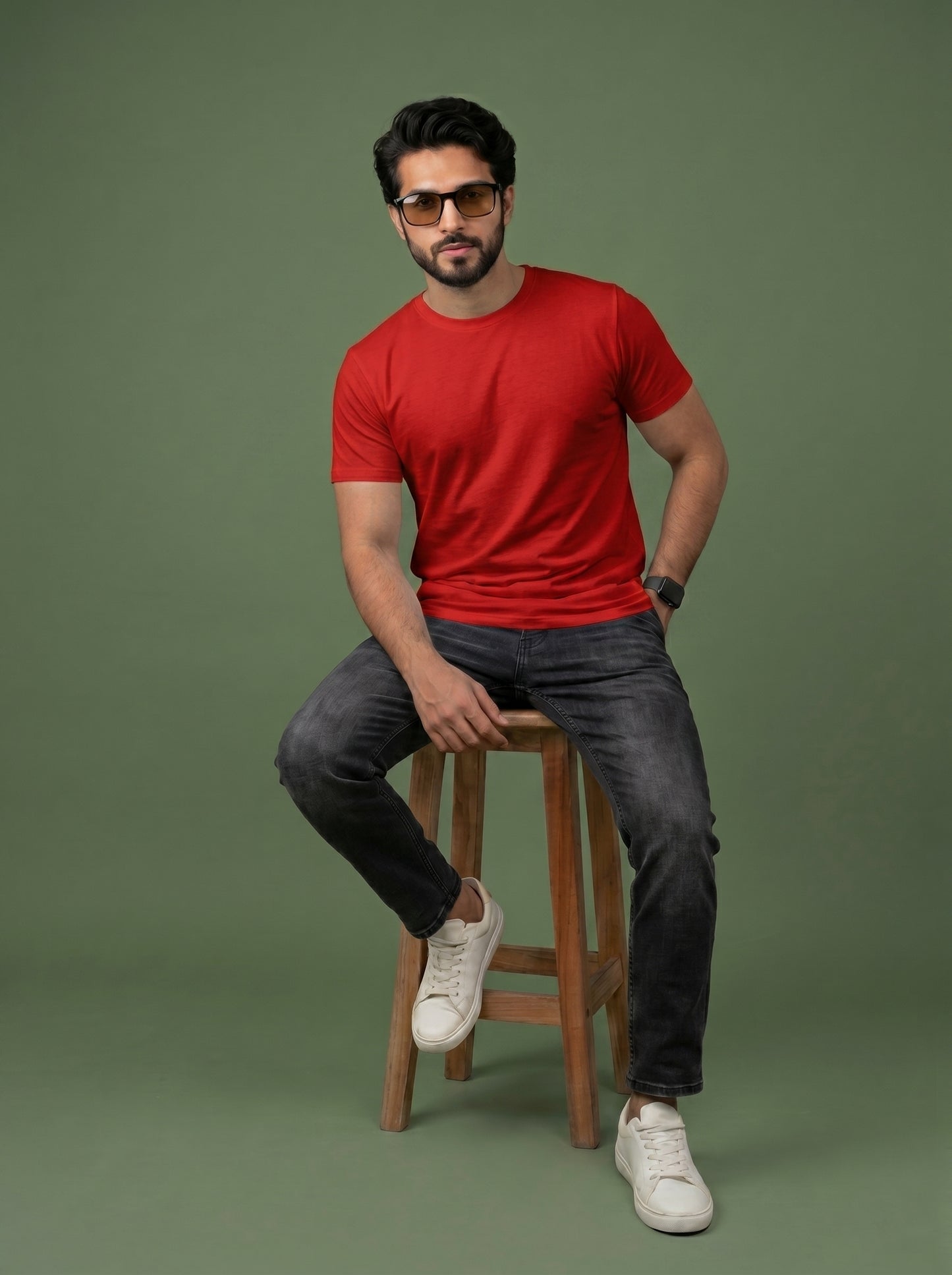 Evenway Men's Regular Fit Plain T-Shirt | 100% Cotton Crew Neck Tee