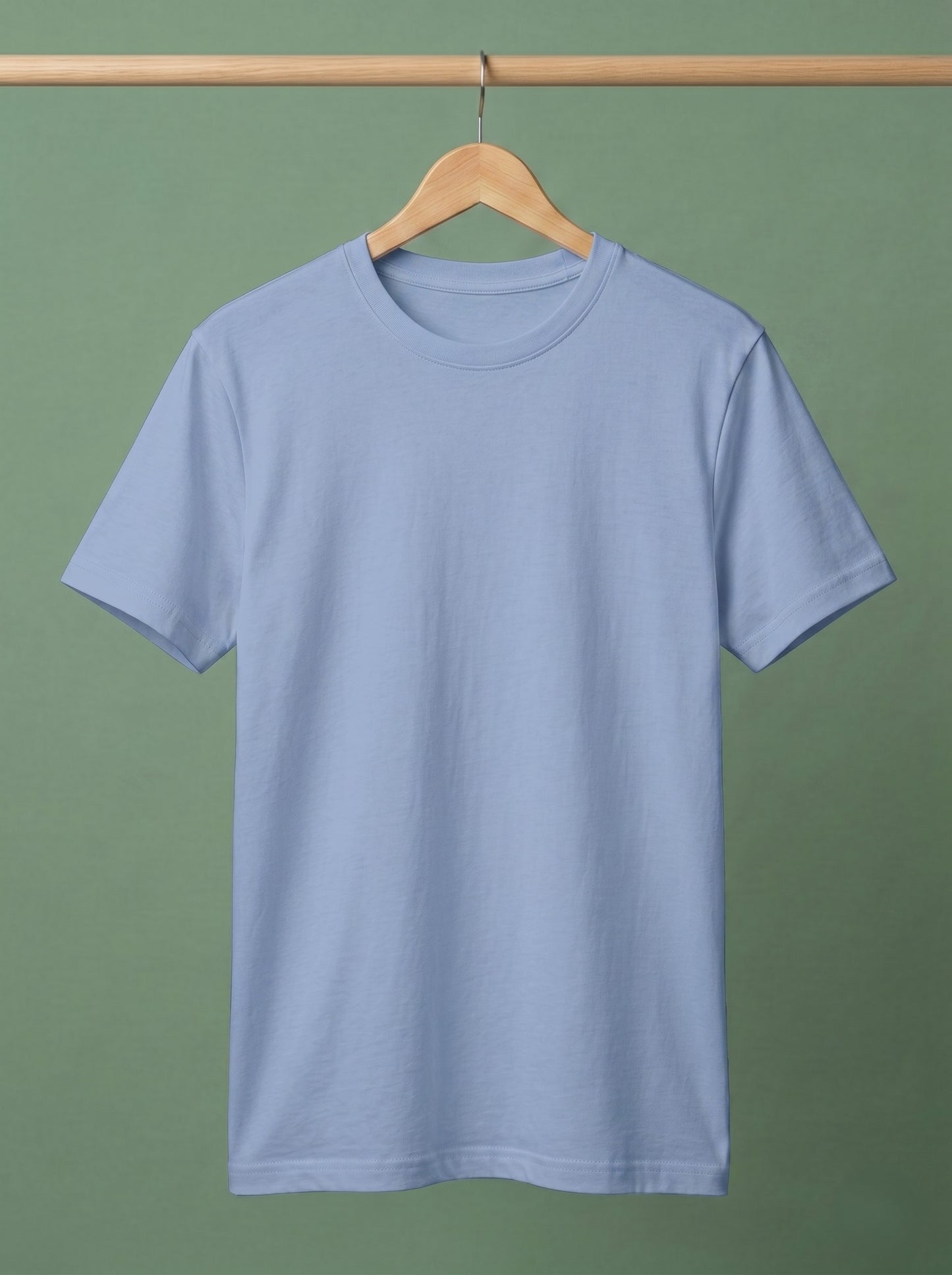 Evenway Men's Regular Fit Plain T-Shirt | 100% Cotton Crew Neck Tee