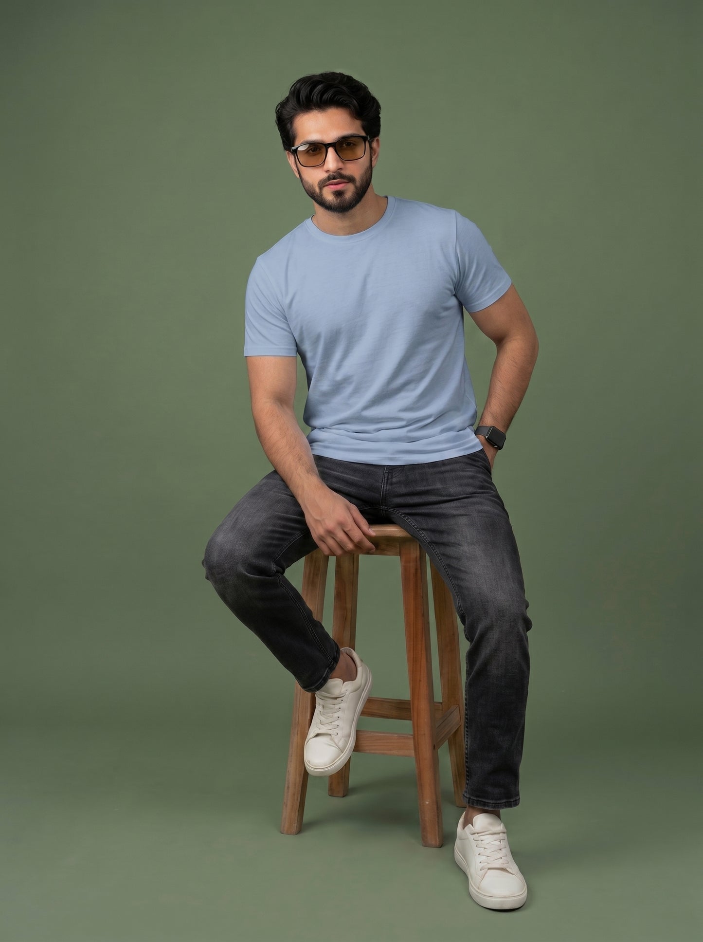 Evenway Men's Regular Fit Plain T-Shirt | 100% Cotton Crew Neck Tee