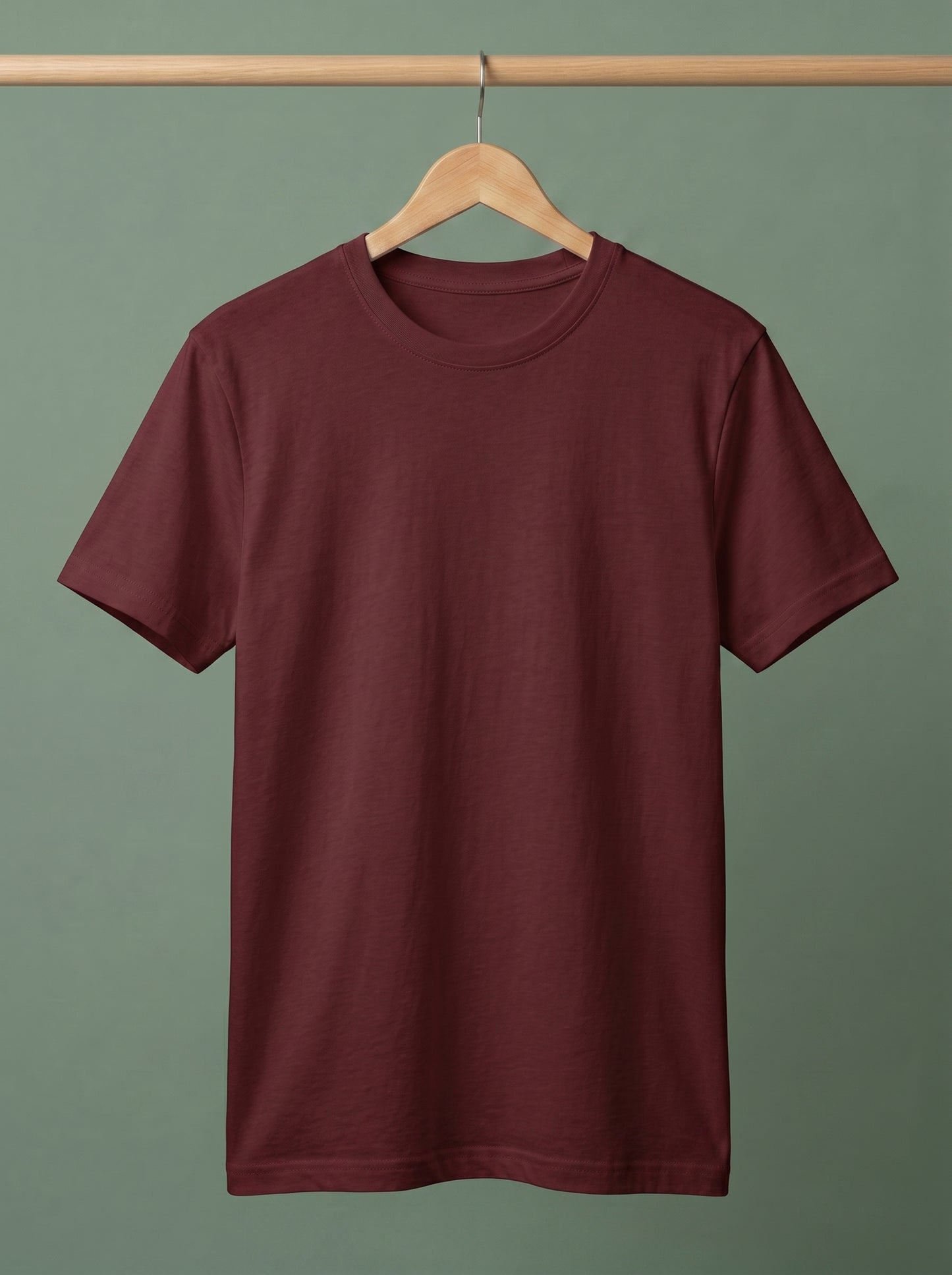 Evenway Men's Regular Fit Plain T-Shirt | 100% Cotton Crew Neck Tee