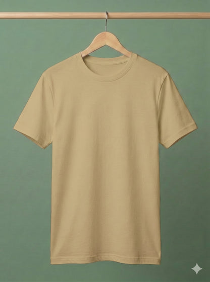 Evenway Men's Regular Fit Plain T-Shirt | 100% Cotton Crew Neck Tee