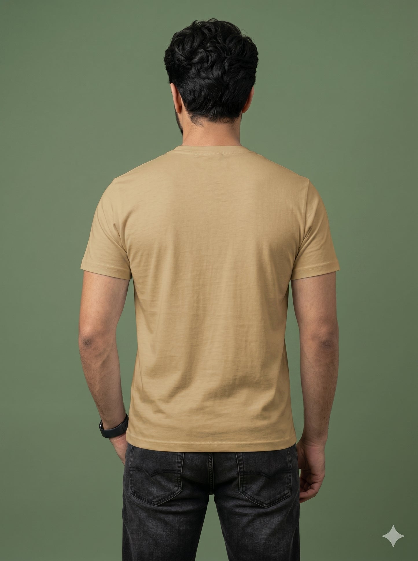 Evenway Men's Regular Fit Plain T-Shirt | 100% Cotton Crew Neck Tee
