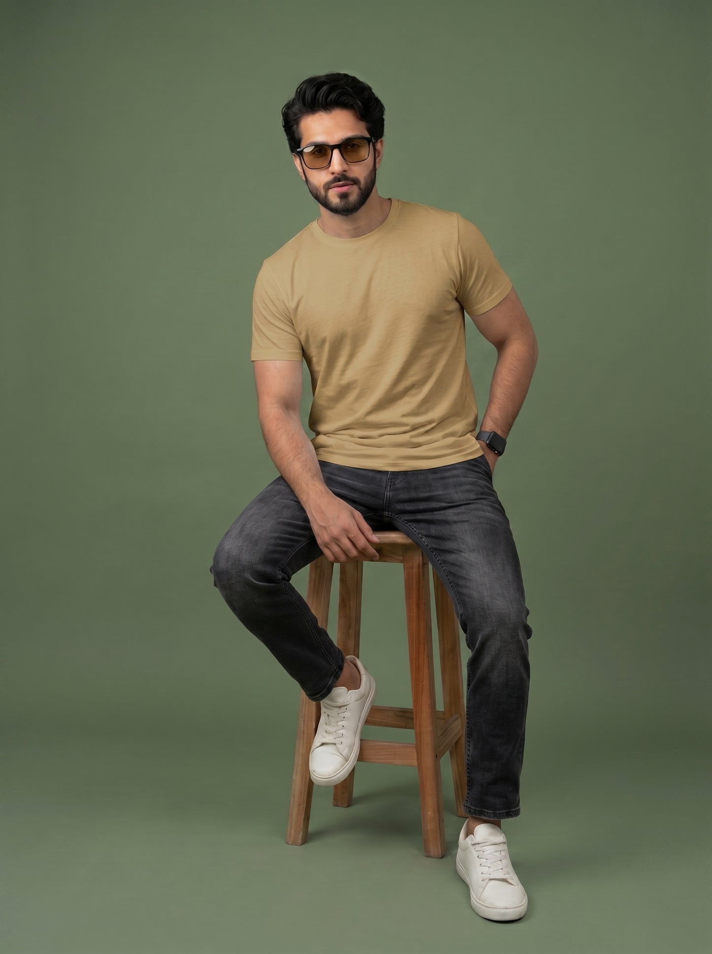 Evenway Men's Regular Fit Plain T-Shirt | 100% Cotton Crew Neck Tee