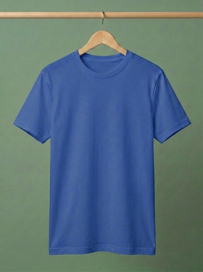 Evenway Men's Regular Fit Plain T-Shirt | 100% Cotton Crew Neck Tee