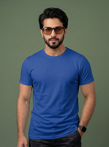 Evenway Men's Regular Fit Plain T-Shirt | 100% Cotton Crew Neck Tee