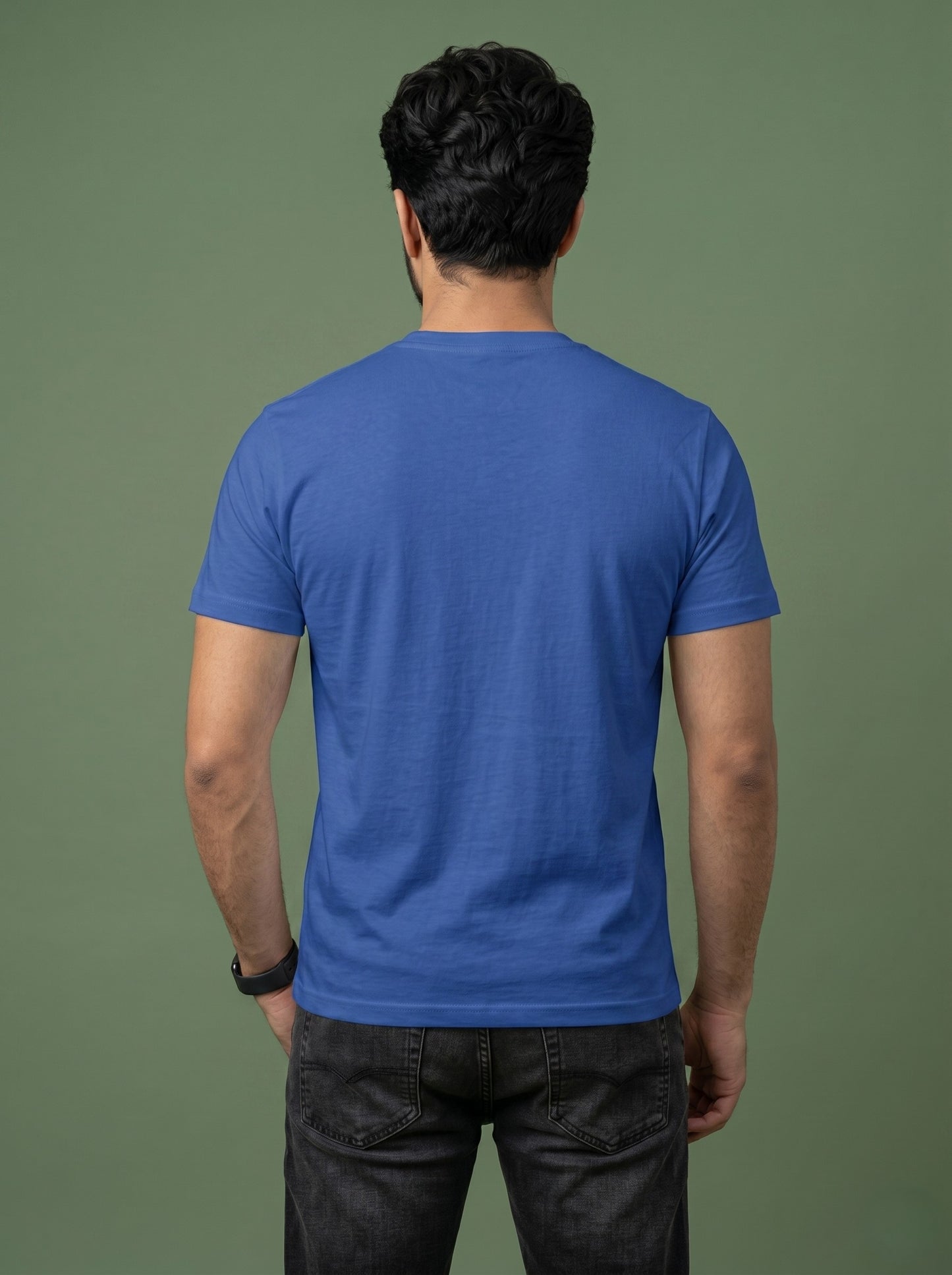 Evenway Men's Regular Fit Plain T-Shirt | 100% Cotton Crew Neck Tee