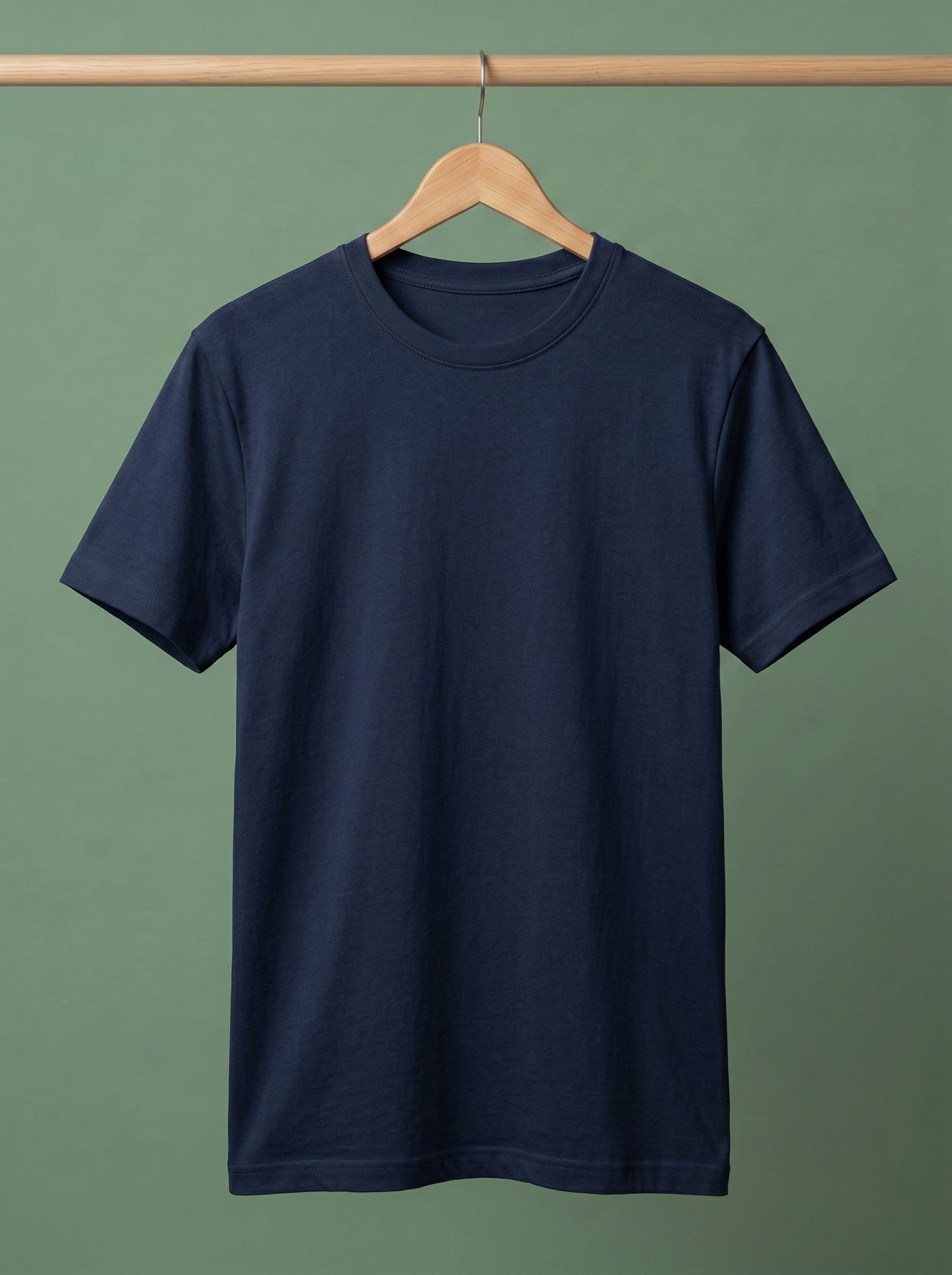 Evenway Men's Regular Fit Plain T-Shirt | 100% Cotton Crew Neck Tee