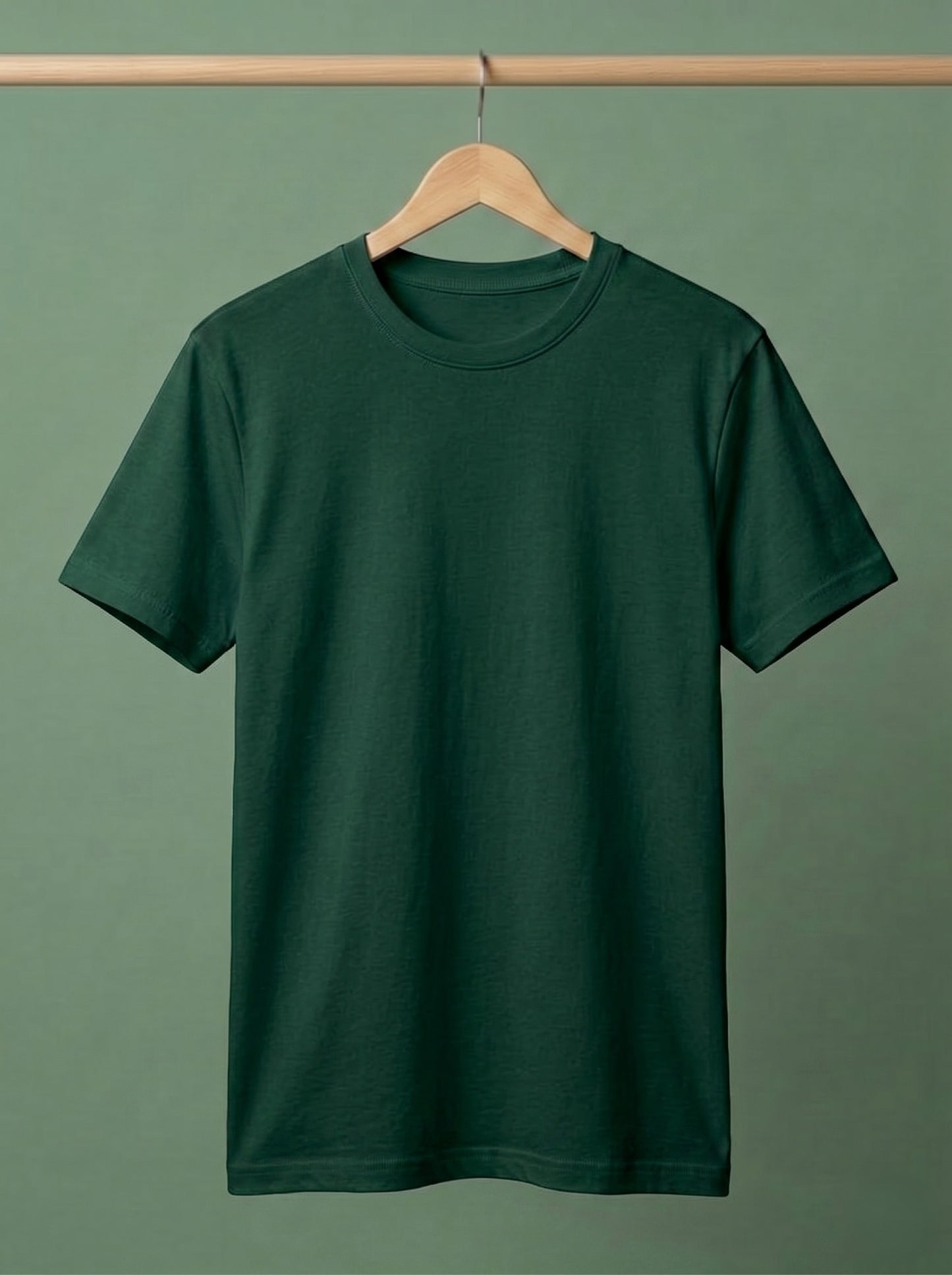 Evenway Men's Regular Fit Plain T-Shirt | 100% Cotton Crew Neck Tee