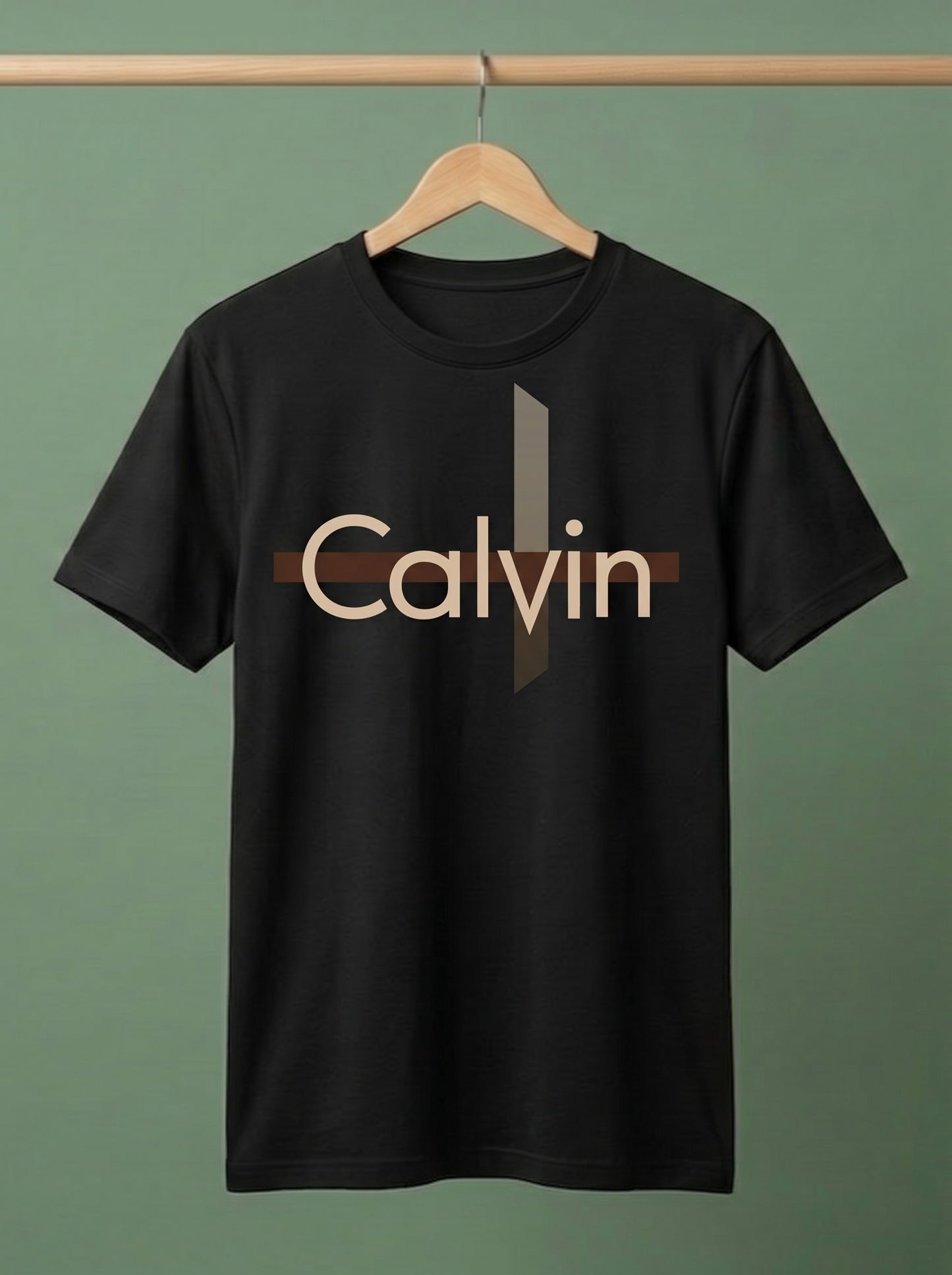 Premium Men's "Calvin" Graphic Logo T-Shirt | Modern Style