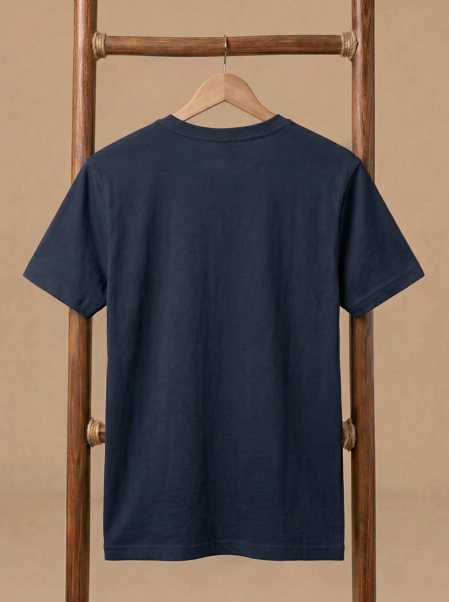 Essential Men's Navy Crewneck Tee - Soft Cotton