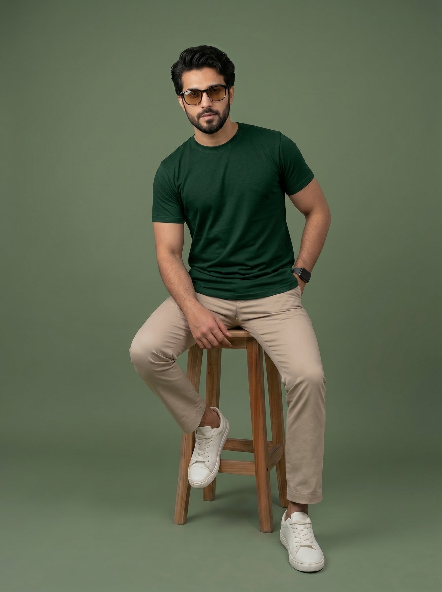 Evenway Men's Regular Fit Plain T-Shirt | 100% Cotton Crew Neck Tee
